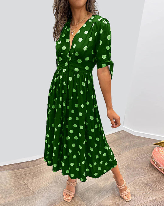 Diana | Kleid mit V-Ausschnitt