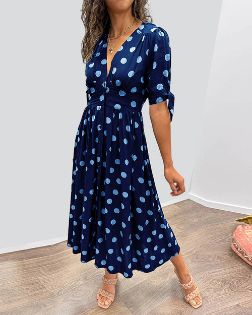 Diana | Kleid mit V-Ausschnitt