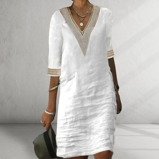 Dafne | Kleid aus Baumwolle und Leinen