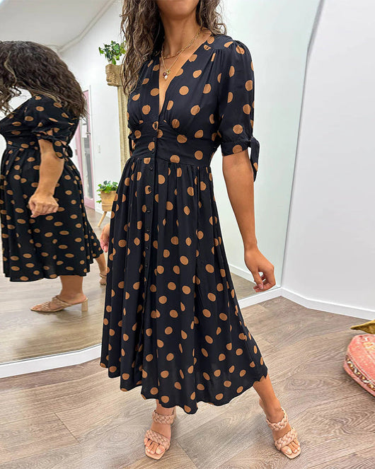 Diana | Kleid mit V-Ausschnitt