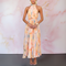 Marina | Maxikleid mit Aquarell-Print
