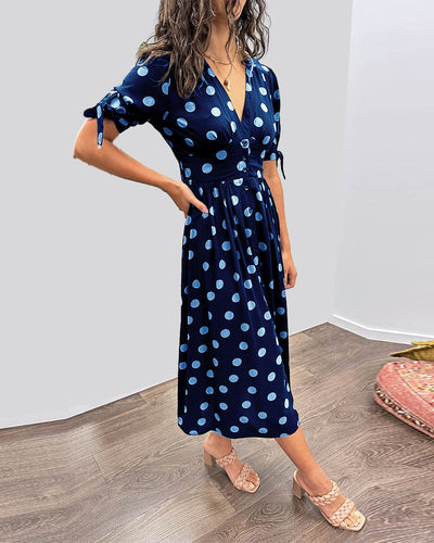 Diana | Kleid mit V-Ausschnitt