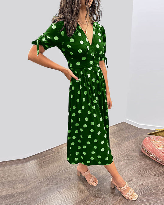 Diana | Kleid mit V-Ausschnitt