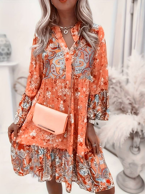 Vigo | Boho-Kleid mit Blumen