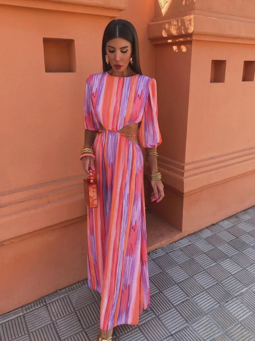 Sabrina | Maxikleid mit offenem Rücken