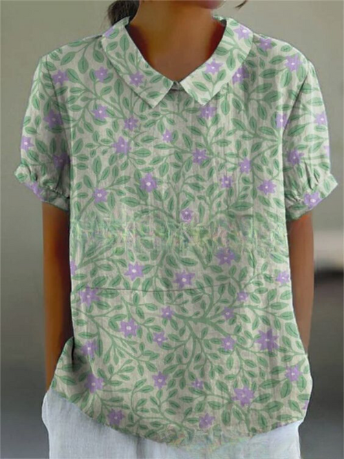 Carla | Elegante Bluse mit Blumenmuster