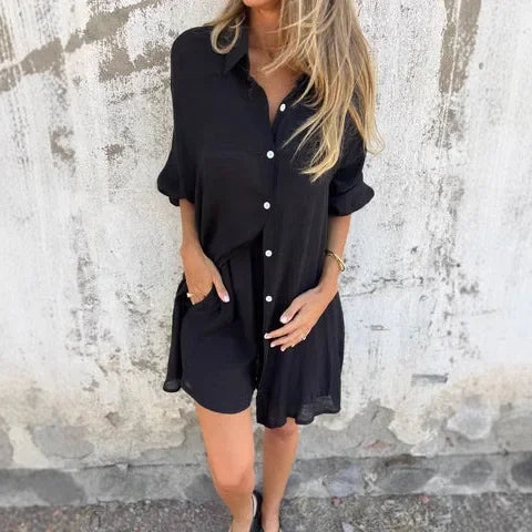 Capri | Set aus Bluse und Shorts