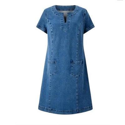 Mila | Weiches Jeanskleid