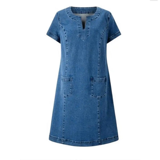 Mila | Weiches Jeanskleid