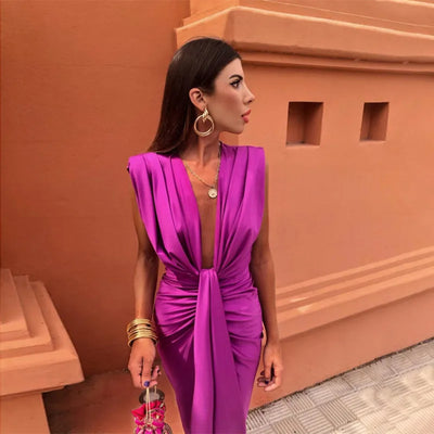 Serena | Midikleid mit Cut-outs