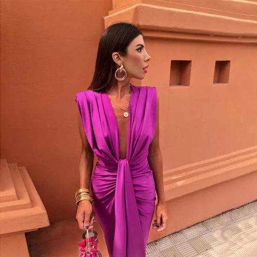 Serena | Midikleid mit Cut-outs
