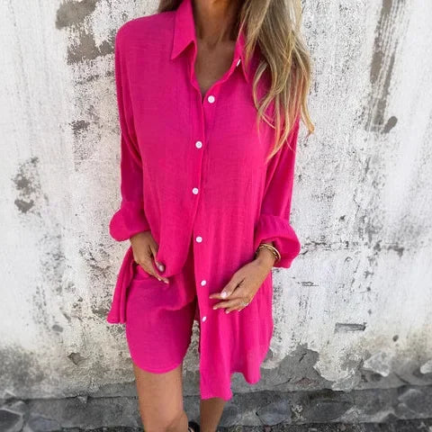 Capri | Set aus Bluse und Shorts