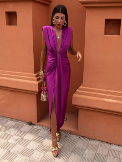 Serena | Midikleid mit Cut-outs