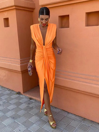 Serena | Midikleid mit Cut-outs