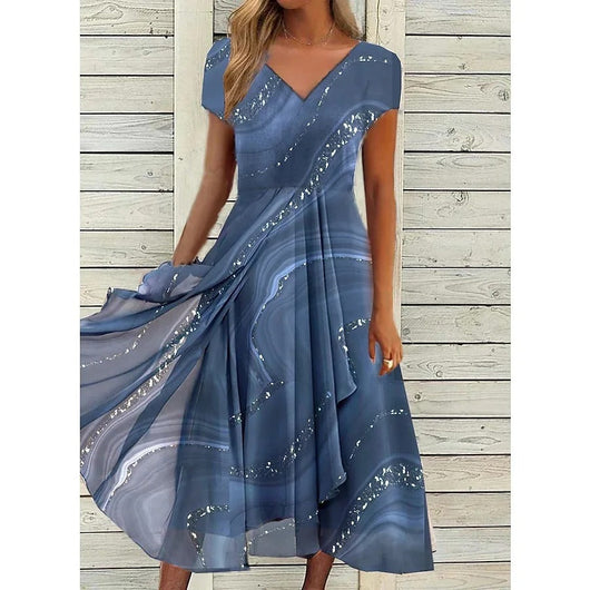 Camelia | Kleid mit V-Ausschnitt