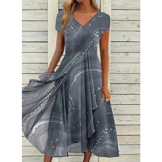 Camelia | Kleid mit V-Ausschnitt