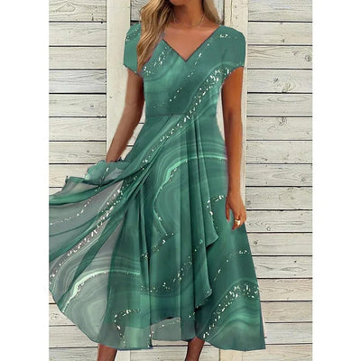Camelia | Kleid mit V-Ausschnitt