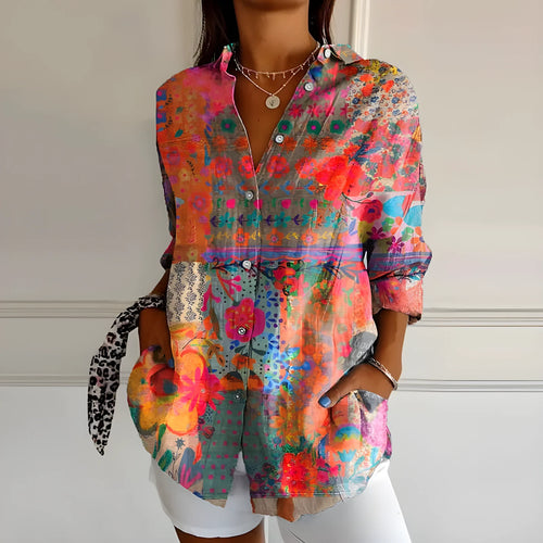 Karina | Bluse mit Blumenmuster