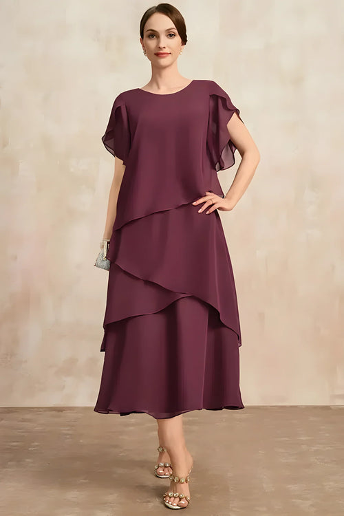 Celine | Klassisches Chiffonkleid