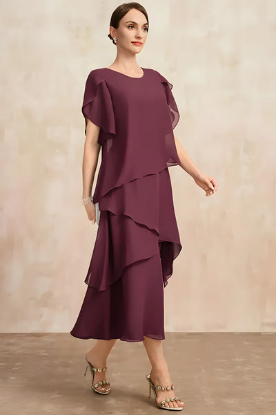 Celine | Klassisches Chiffonkleid