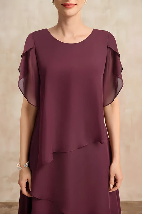 Celine | Klassisches Chiffonkleid