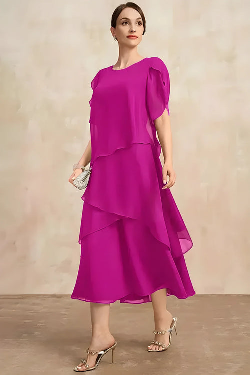 Celine | Klassisches Chiffonkleid