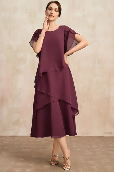 Celine | Klassisches Chiffonkleid
