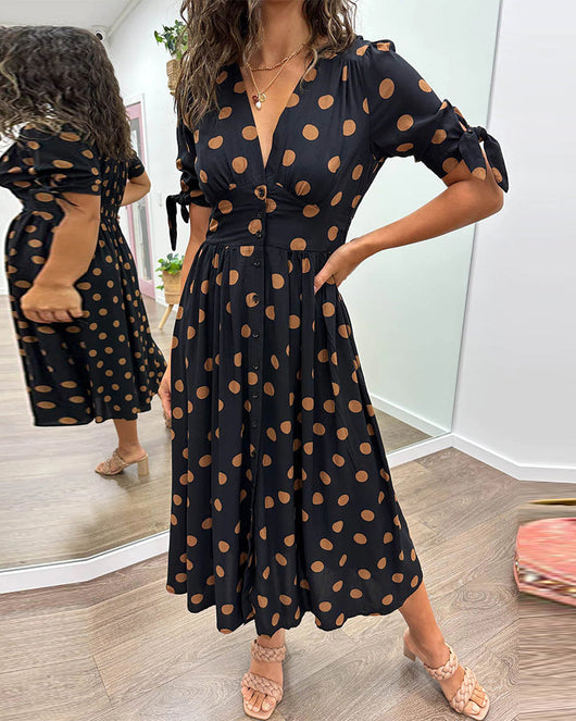 Diana | Kleid mit V-Ausschnitt