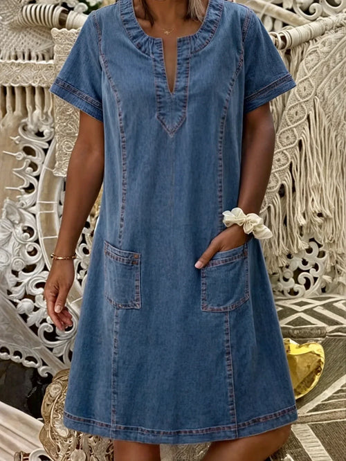 Mila | Weiches Jeanskleid