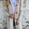 Anna | Lange gestreifte Strickjacke