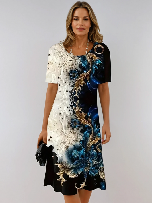 Verona | Lässiges Kleid mit Blumenmuster