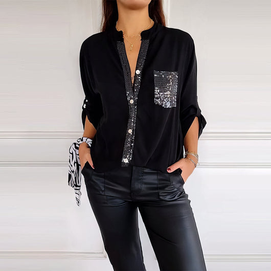 Francesca | Paillettenbluse