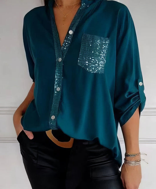 Francesca | Paillettenbluse