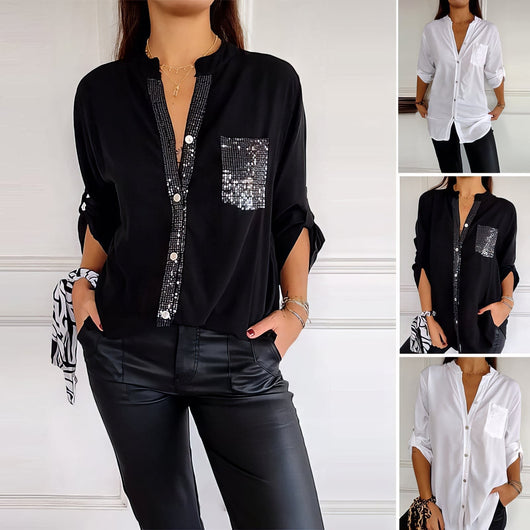 Francesca | Paillettenbluse